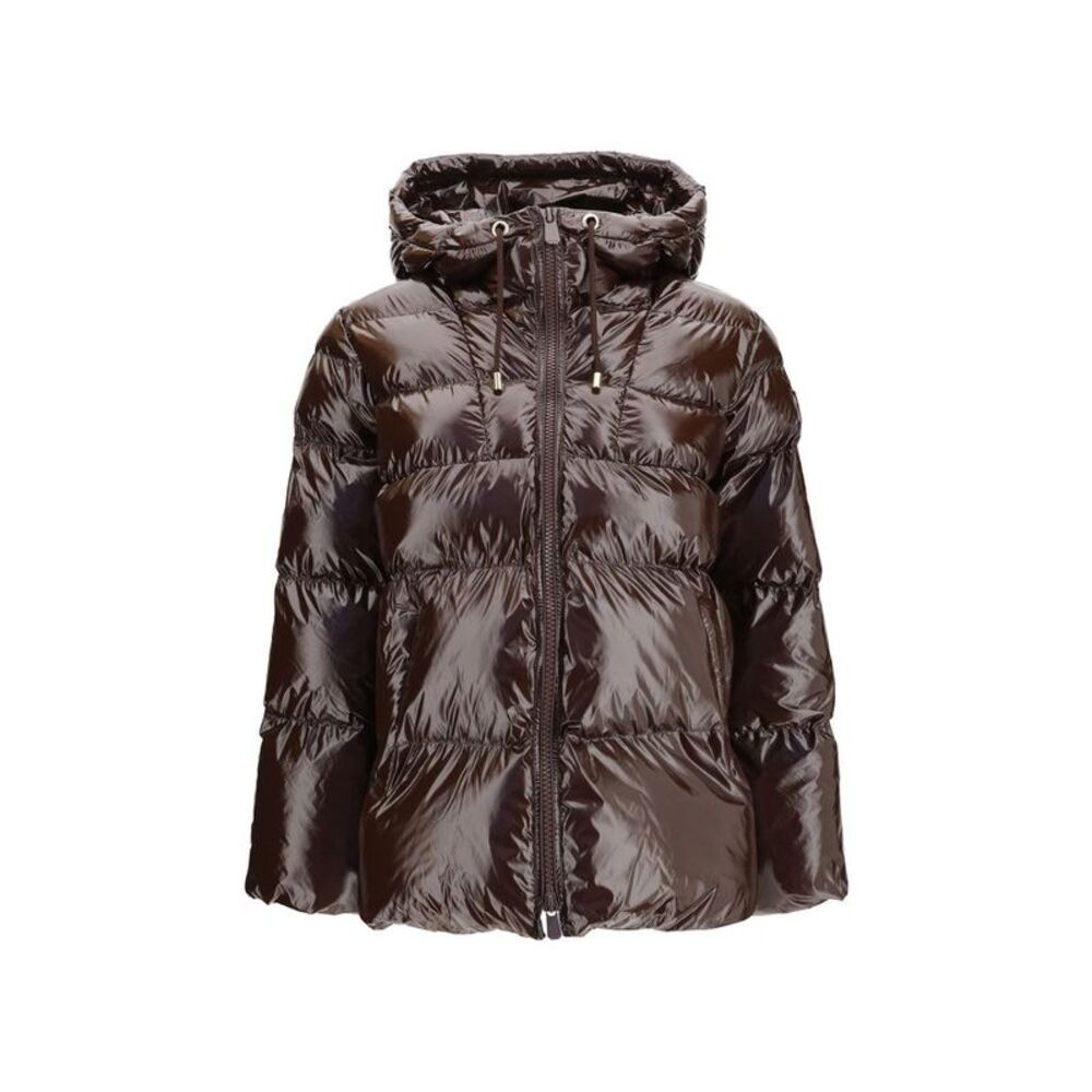 PINKO Brown Polyamide Full-Length Women's Jacket